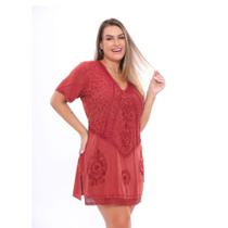 Bata Feminina Estonada Bordada