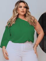 Bata Feminina Plus Size Blusa Com Elástico Ajustável Mula Manca Cropped Soltinha