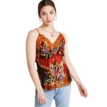 Bata Indiana De Festa, Em Crepe Georgette, Alça, Em Pedraria