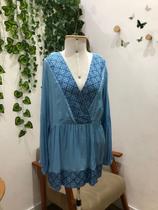 Bata Indiana Decote Transpassado- Palak