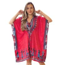 Bata Indiana Feminina Kaftan Longuete Boho Hippie 288 - Deeyaa Indiana