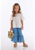 Bata Infantil em Algodão com Renda Up Baby Bata Infantil em Algodão com Renda Up Baby