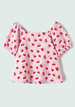 Bata Infantil Menina Toddler Estampado Com Linho