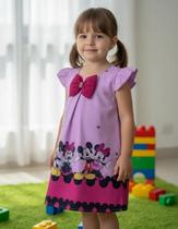 Bata Infantil Minnie A tamanho:2Cor:Azul