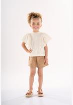 Bata Infantil para Menina em Meia Malha Linho Up Baby