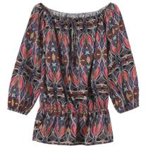 Bata Juvenil Look Jeans Ciganinha Estampada - UNICA - 6
