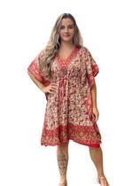 Bata Kaftan Indiana Longuete Saída de Praia Plus Size 023