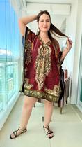 Bata Kaftan Indiana Saída De Praia Plus Size - Cod. 0190