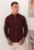 Bata linho roma manga longa