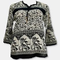 Bata Maia Indiana Feminina Estampada Algodão