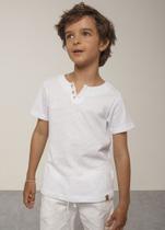 Bata Malha Listrada Texturizada Branco - Bugbee Bata Malha Listrada Texturizada Branco - Bugbee