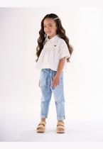 Bata Manga Curta Infantil para Menina Up Baby