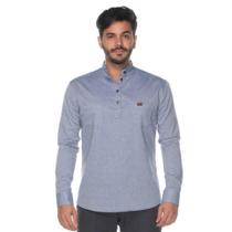 Bata Masculina Teodoro Manga Longa Jeans Casual Conforto