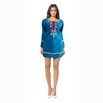 Bata Mullet Indiana Boho Feminina Bordada Algodão Pk-2409