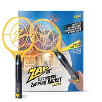 BATA NELE! Raquete Bug Zapper recarregável Bug Zapper com atrativo de luz azul, 4.000 volts, cabo de carregamento USB