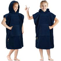 Bata Poncho de Surf para Niños con Toalla de Playa Sun Cube Navy
