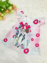 Bata Trapézio Doces Menina Donuts Blogueirinha Luxo