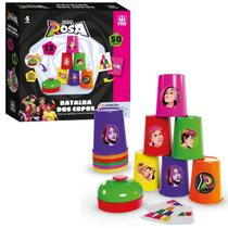 Batalha Dos Copos Dos Rosa Brinquedo Jogo Infantil Educativo