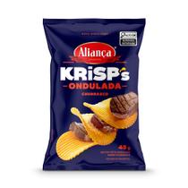 Batata Aliança Krisps Ondulada Churrasco 45g Batata Aliança Krisps Ondulada Churrasco 45g