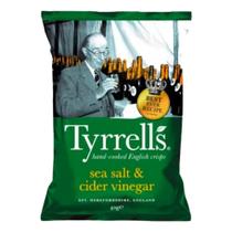 Batata Chips Sabor Sal Marinho e Vinagre Sidra Tyrrells 40g Batata Chips Sabor Sal Marinho e Vinagre Sidra Tyrrells 40g