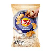 Batata Frita Lays Rústica Sal Marinho 108g Batata Frita Lays Rústica Sal Marinho 108g