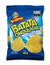 Batata ondulada ki gosto natural c/20 unidades de 40 g