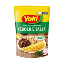 Batata Palha Yoki Extrafina Cebola e Salsa 100g - Embalagem com 20 Unidades