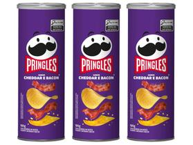 Batata Pringles Cheddar Bacon 105g 3 Unidades
