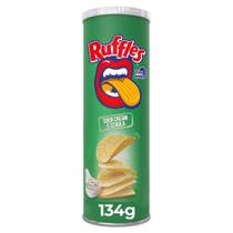 Batata Ruffles Elma Chips Sabor Sour Cream e Cebola Tira Onda 134g Batata Ruffles Elma Chips Sabor Sour Cream e Cebola Tira Onda 134g