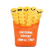Batatas fritas de pelúcia O QUE VOCÊ MEME Suporte emocional Crinkle Fries