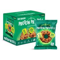 Batatas fritas de pretzel com alto teor de proteína Snack Crisp Power, pacote com 6 unidades, 50g