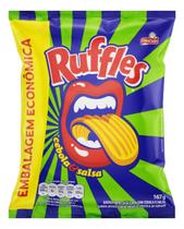 Batatas fritas onduladas Elma Chips Ruffles cebola e salsa