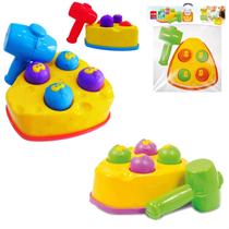 Bate Martelo Ratinho Brinquedo Coordenacao Motora Didático Infantil Rata Tuff Para Bebes