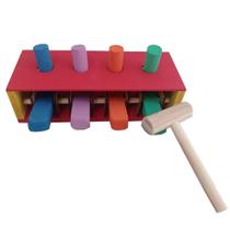 Bate Pinos Brinquedo Infantil Educativo e Pedagógico em MDF