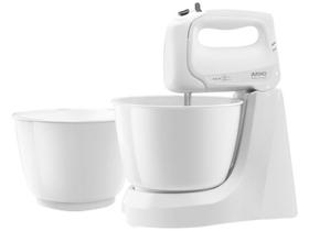Batedeira Arno Mini Chef Portátil 400W com 2 Tigelas de 4 Litros 4 velocidades Branca 127V HM10 Batedeira Arno Mini Chef Portátil 400W com 2 Tigelas de 4 Litros 4 velocidades Branca 127V HM10