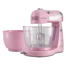 Batedeira britania deluxer 350w pink tigela dupla