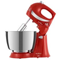 Batedeira Britania Diamante Inox - 400W - 4.3L - Inox - 220V - Vermelho