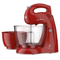 Batedeira Britânia Perola 550 Cristal Duo Turbo, 500W, 127V, 2 Tigelas, Vermelho