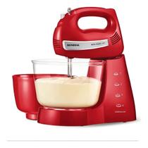 Batedeira com pedestal Mondial Premium Bella Massa Inox 500W B-29-NP vermelha 220 V
