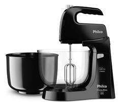 Batedeira Crome Base Cristal Duo Turbo PHI-CROMEBASE-D-P 550W Preta Philco Batedeira Crome Base Cristal Duo Turbo PHI-CROMEBASE-D-P 550W Preta Philco