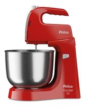 Batedeira Crome Base Inox Turbo Duo Mixer Vm Philco Cor Vermelho Frequência 60Hz