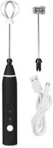 Batedeira de ovos, batedeira elétrica automática para ovos, espumador de leite, misturador PRETO