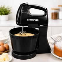 Batedeira Elétrica 250W Turbo Tigela 2L Preta