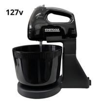 Batedeira Elétrica Preta 2L 127V 220V com Balde Prático