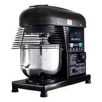 Batedeira Industrial Mana 5L 10 Velocidades Tacho em Inox 3 Batedores 1000W Preta Bivolt BPM-05