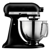 Batedeira KitchenAid Artisan 4,8 Litros Preta, 110V, Batedor, Mixer, Modelo KEA33CPANA