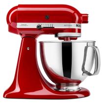 Batedeira kitchenaid artisan doméstico com 10 velocidades 275w 127v empire red kea33cvana