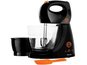 Batedeira Mallory Preto e Laranja 200W Masterchef - 4 Velocidades com Espátula