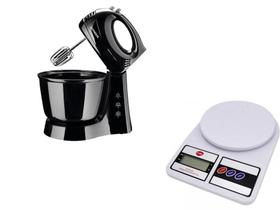 Batedeira Mondial 3 Velocidades Preta 127 V+Balança Digital