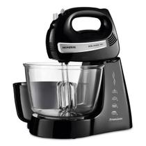 Batedeira Mondial Bella Massa 4 Velocidades + Turbo 500W Preto/Inox 127V - B-23 NP